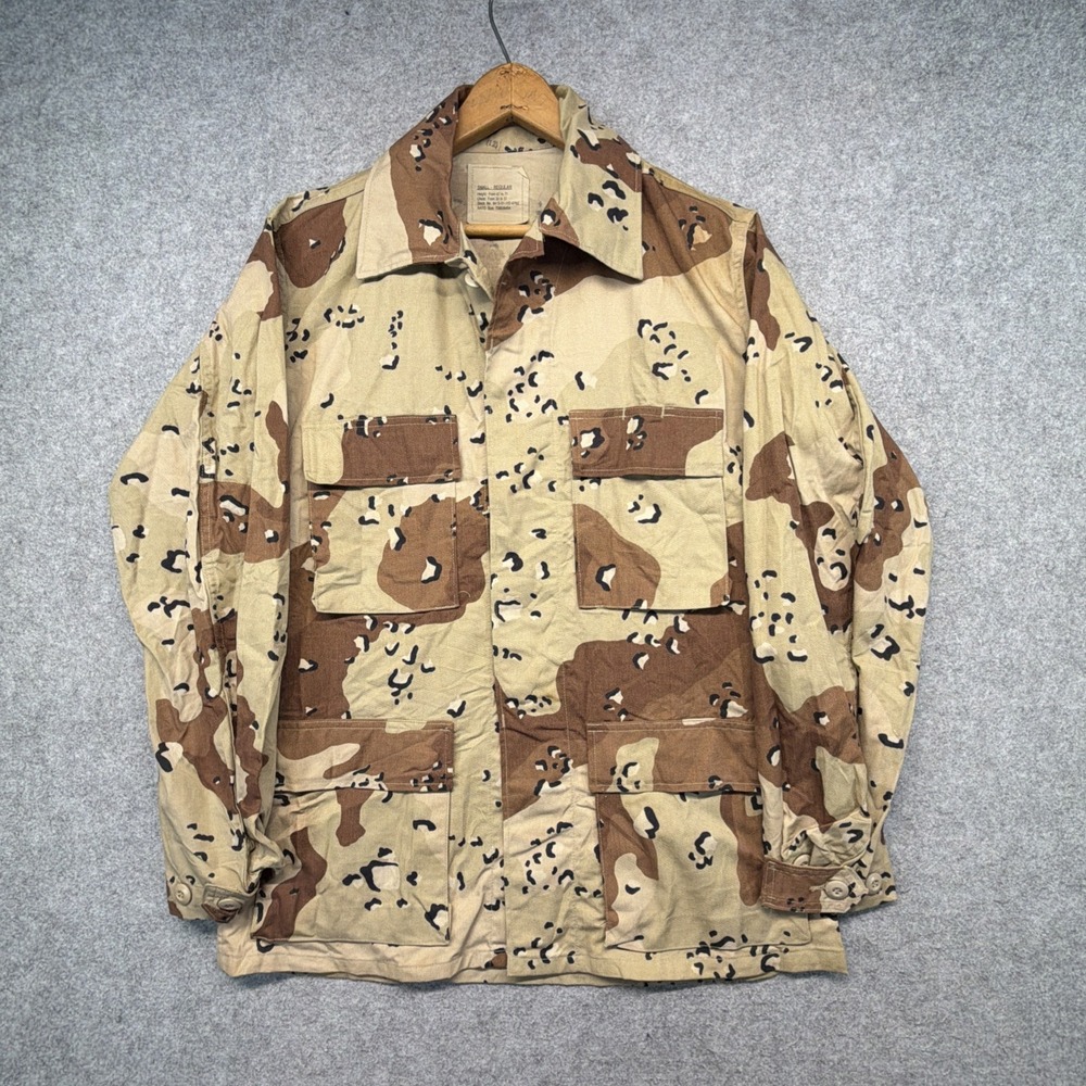 Vintage Chocolate Chip Camo Jacket Desert Storm Combat SZ Small